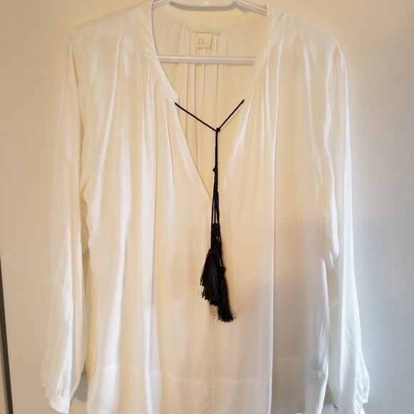 H&M Soft, white blouse size 44, L - Picture 4 of 5